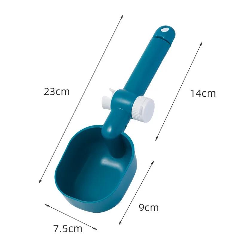 

New Pet Cat Dog Food Spoon Multi-functional Pet Dog Cat Food Shovel озеро синього кольору