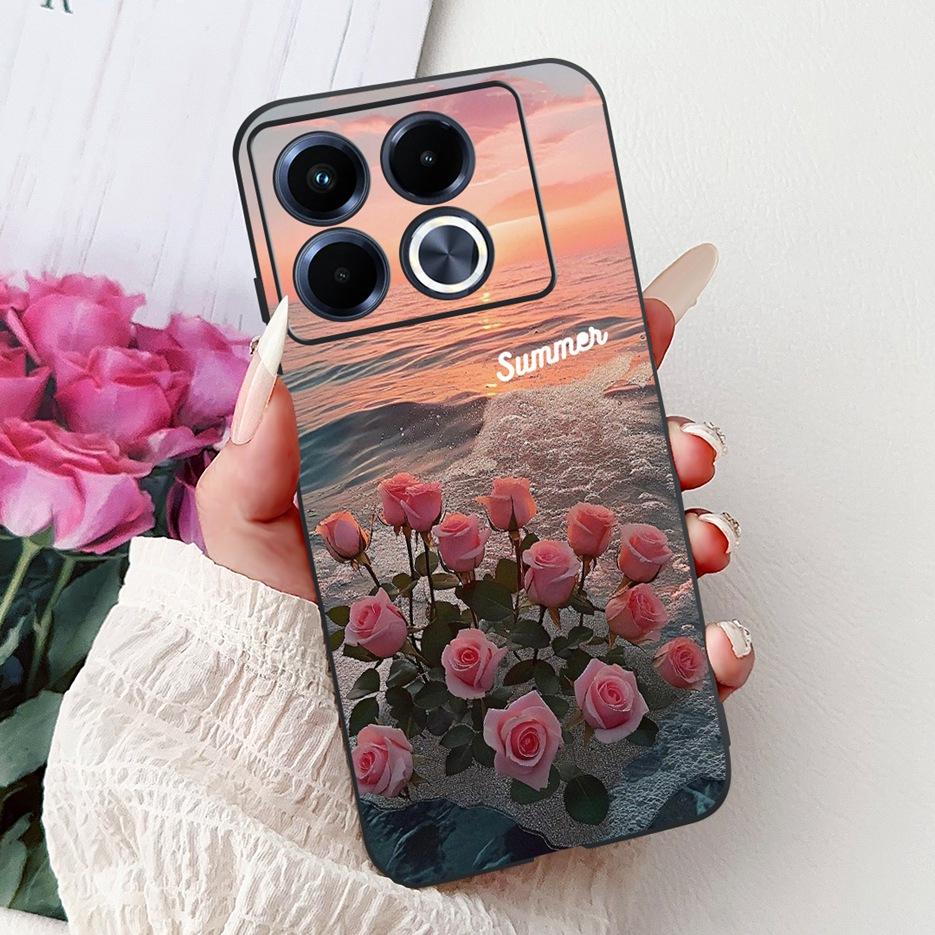 For Infinix Note 40 5G Case X6852 New Luxury Painted Cover Soft Silicone Phone Case For Infinix Note 40 Pro Plus Note40 4G Shell