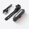 USB Rechargeable Bicycle Tail Light - Three-Color Flashing COB Brightness for Cycling Safety