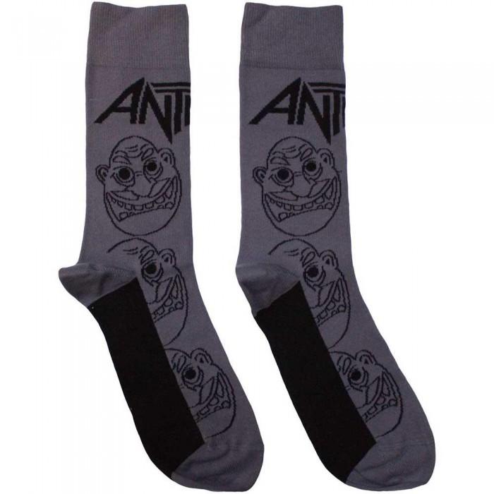 Anthrax Unisex Adult Faces Socks 7 UK-11 UK charbon de bois
