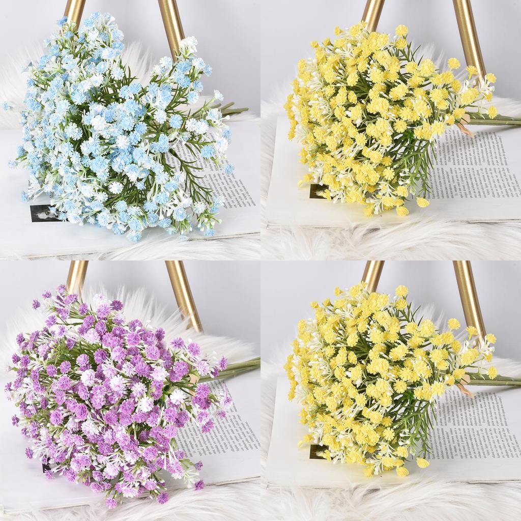 Starry Gypsophila Paniculata Wedding Handheld Bouquet With Soft Silicone For Photography Props