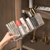 8 Hooks Jewelry Display Rack Plastic Transparent Jewelry Organizer Stand Wall Hanger Adhesive Paste Organizer Box