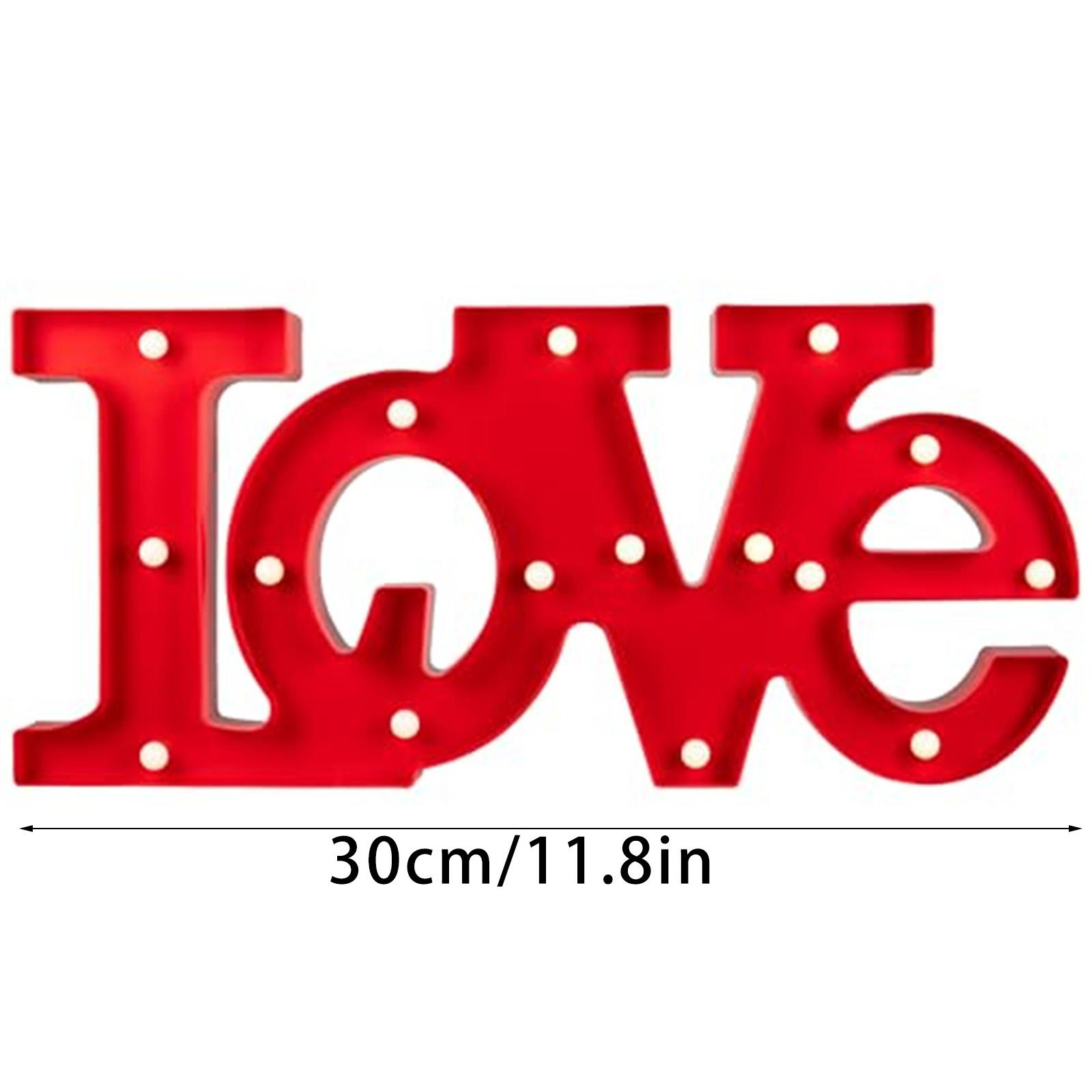 

Love Light Up Sign, Valentines Day Decoration - Love Marquee Love Letters - Light Up Sign Lighted Letters For Wedding & Home one size