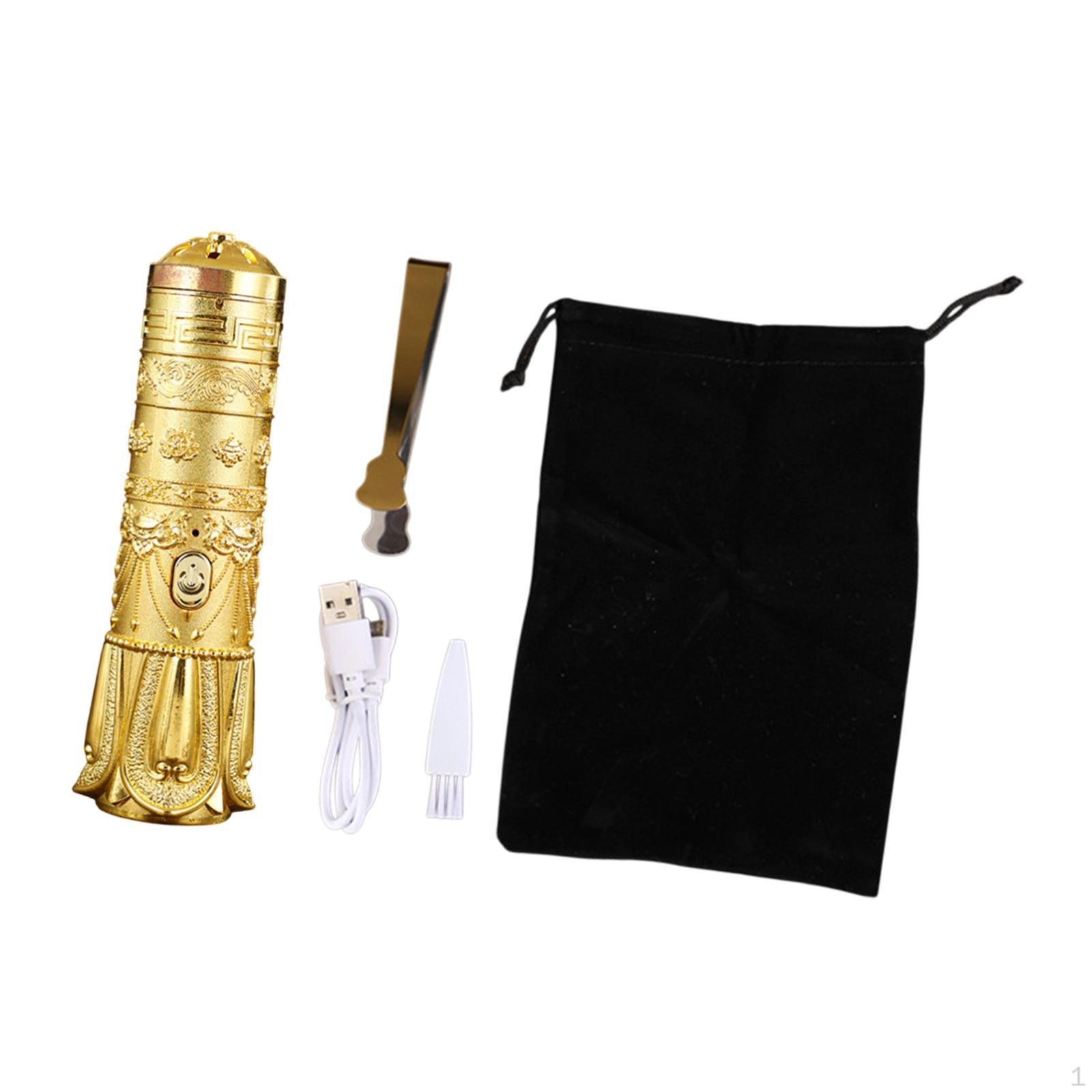 

Електрична кадильниця. Електронна кадильниця. Подарункова декораційна підставка. Портативна для спальні Gold