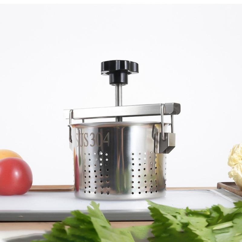 Professional Stainless Steels Dumpling Filling Squeezer Ergonomic Kitchen Draining Utensils Vegetable Juice Extractor