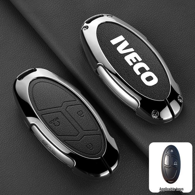 Iveco Ousheng 2021 Car Key Case: Modified Remote Key Protective Bag with Buckle