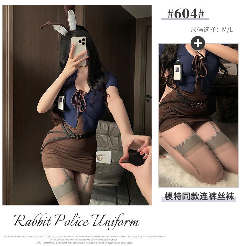 Xianyi Erotic Underwear Nightclub Hip Skirt Pure Desire Small Breasts Big Sexy Bunny Uniform Temptation Free 604