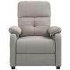 Fauteuil de massage - MAISON EXCLUSIVE - Taupe Tissu - 6 points vibration - 3 positions inclinable - Alim USB 5V