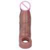 SXXY Silicone Realistic Penis Sleeve With Foreskin Head Reusable Condoms Cock Rings Extender Male Sex Toys Dick Enlarger