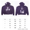 Oversized Unisex Hooded Sweatshirt With Distressed Washed Letter Print Cotton Blend Casual Top Teens Adults