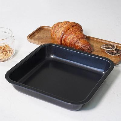 2 Stück 8 Zoll Quadratisches Backblech Antihaftbeschichtet Kohlenstoffstahl Toastplatte Kuchen Brot Baguette Ofen Backgeschirr Kuchenform Backform