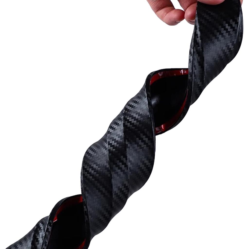 4Pcs Carbon Fiber Door Edge Guard Paint Scratch Bumper Protectors AntiCollision Door GuardProtective Pad Stickers