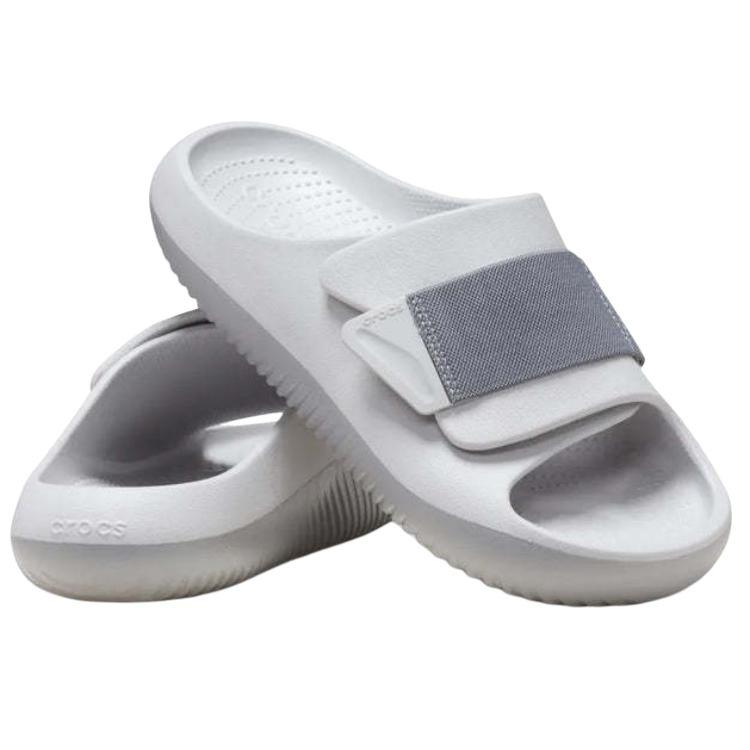 Crocs Open Toe Velcro Non-Slip Slide Sandals Unisex Sandals Gray 209413-1FT