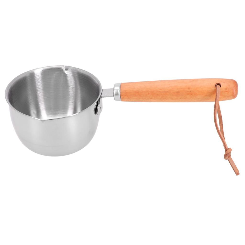 Milk Pot Stainless Steel Hot Oil Pan Hot Saucepan Small Pot Cooking Butter Melting Pot Versatile Flat Bottomed Oil Pan