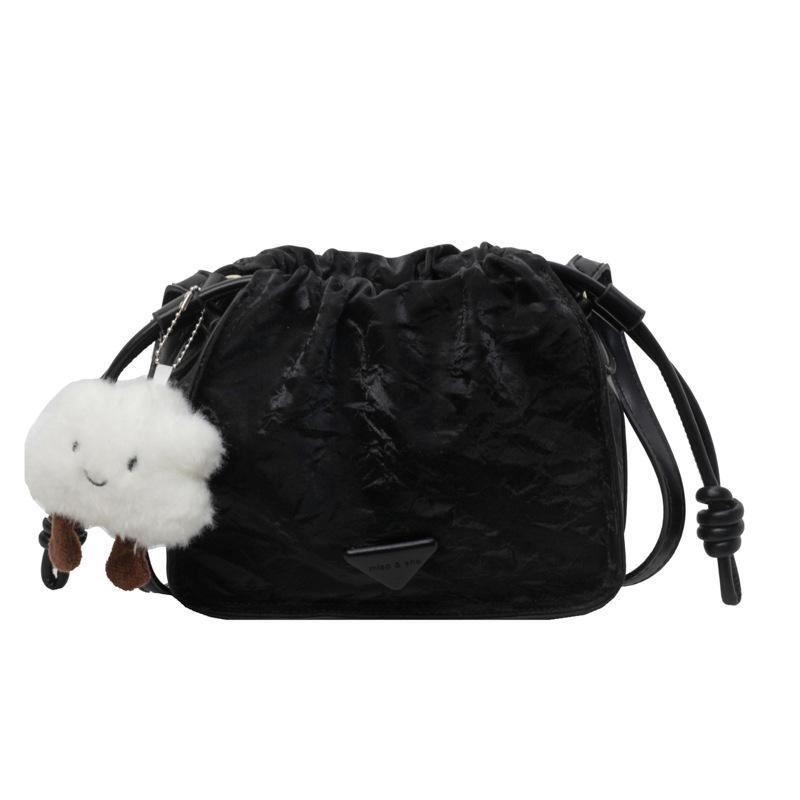 Versatile Bag New Fashionable Solid Color Chain Shoulder Messenger Bag Women