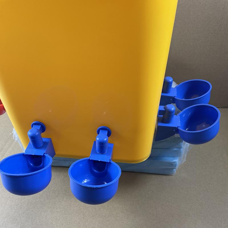 5Pcs Automatic Chicken Water Cup Plastic Drinking Bowl Waterer Kit for Poultry Quail Pigeon Bird Rabbit Cage Poultry Drinker Cup