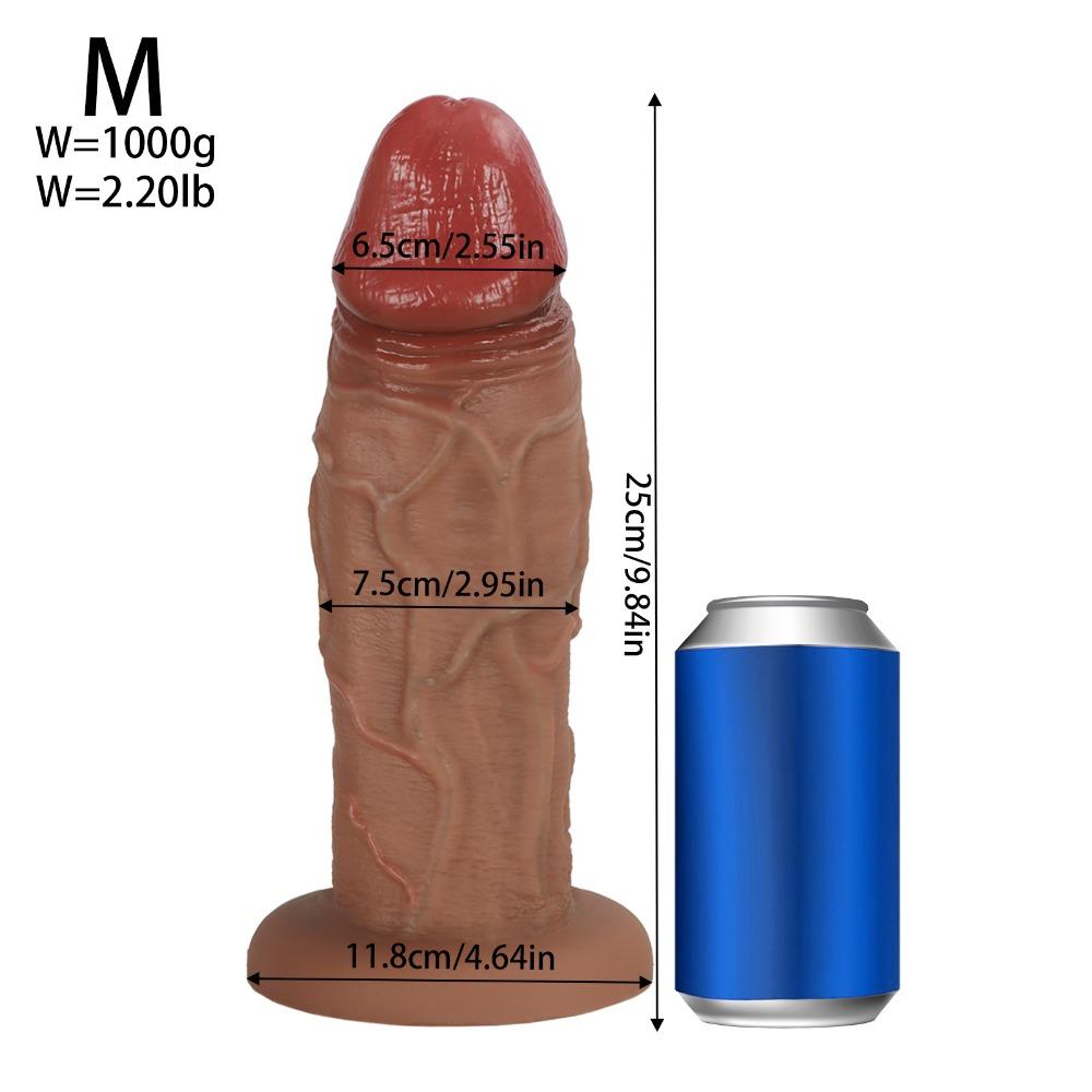 Ultra Large Realistic Dildo Liquid Silicone No Balls Female Masturbation Adult Toy
