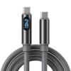 240W PD Fast Charging Type‑C Cord with Power Display, 480Mbps High‑Speed Data Transfer Cable for iPhone 15 16 17, Samsung & Huawei Phones