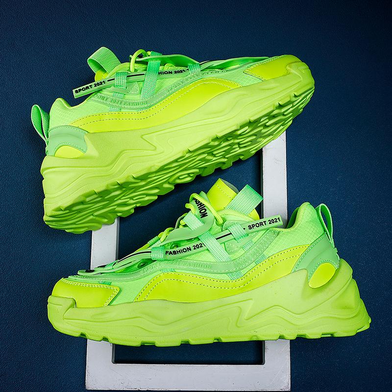 

Мужская обувь Кроссовки Мужская повседневная мужская обувь Теннис Роскошная обувь Кроссовки Race Дышащая обувь Модные лоферы Кроссовки для мужчин 39 зелёный