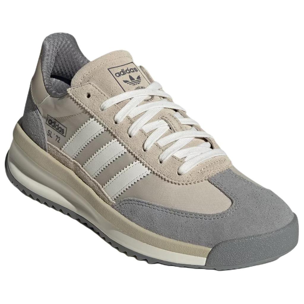 Adidas Originals SL 72 RTN Versatile Comfortable Durable Low-Top Lifestyle Casual Shoes Unisex Sneaker Gray Brown JR8764