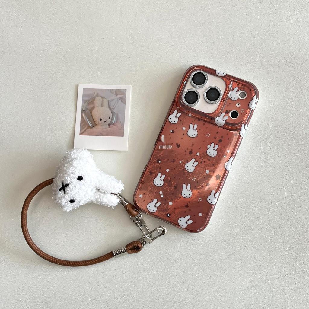 Brown Miffy Head iPhone Protective Case for 14/15/16/17 Pro Max