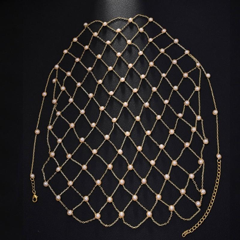 Stylish Alloy Pearls Drop Hair Chain For Everyday Wear Comfortable Secure Fit Formal Casual Occasions