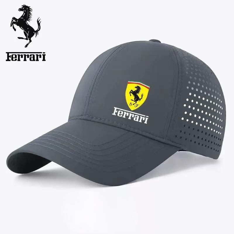 F1 Rennkappe Schnelltrocknende Baseballkappe Outdoor Sonnenschutz Atmungsaktive Netzkappe Für Ferrari SP1 812 F40 F12TDF SF90 Zubehör