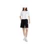 Skechers Solid Color Breathable Comfortable Sports Shorts Women shorts Carbon-Black L223W136-0018