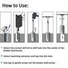 6 Pcs Steel Screw Extractor Spiral Groove Bolt Extractor Easy Screw Remover  Home Repairs