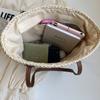 Large Capacity Straw Beach Tote Bag for Women - Summer Vacation Shoulder Bag for Beach & Commuting