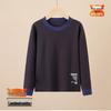 Kids' Warm Cotton Pajamas: Boys' and Girls' Long Sleeve Base Layer Shirts for Teens and Students