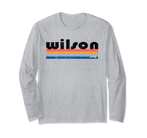 

Vintage 80s Style Wilson, North Carolina Long Sleeve T-Shirt