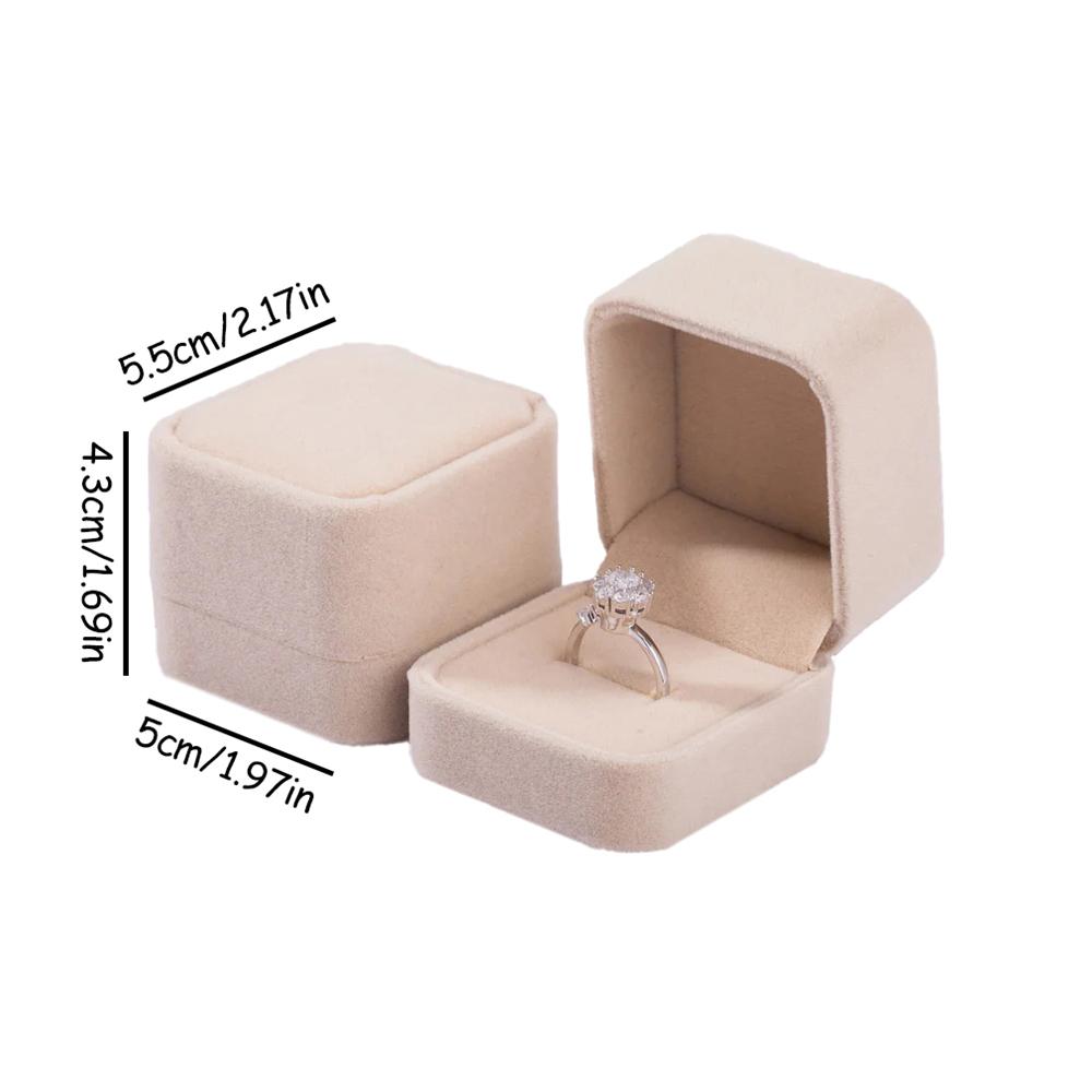 1pc High Quality Square Wedding Velvet Earrings Ring Box Amazing Engagement Party Earring Jewelry Display Gift Case