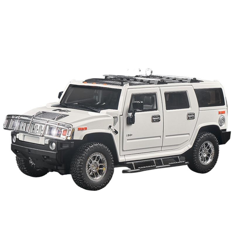 

1/18 HUMMER H2 Highway 61 Off Road SUV Alloy Metal Diecast Model Car Home Trendy Desktop Display Ornament Birthday Gifts Present
