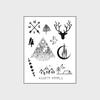 S22 - Keep It Simple - Mini Tattoo Stickers with Unique Design