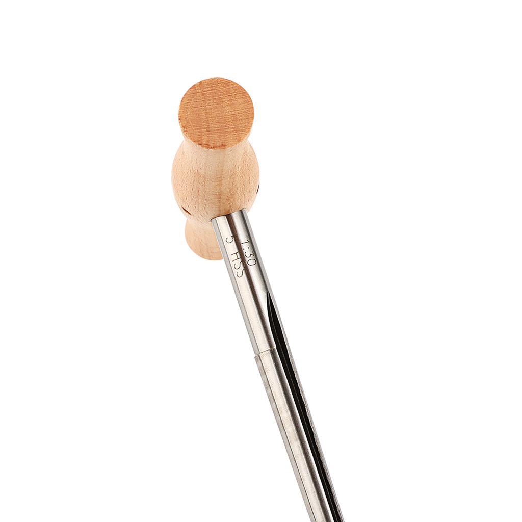 Violin Peg Hole Reamer T Handle Bridge Pin Reamer 1:30 Taper Wood Handle 3/4 4/4 Viola Peg Reamer Violin Making Tool
