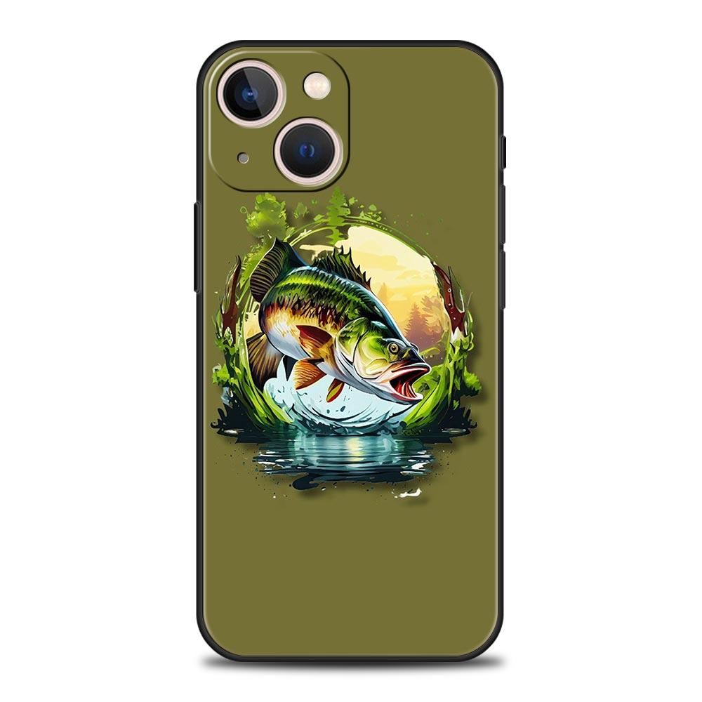 Hunting Fishing Man Phone Case Cover for iPhone 17 16 15 14 13 12 11 Pro Max 17 Air Plus Shockproof Soft TPU Shell Fundas Capas
