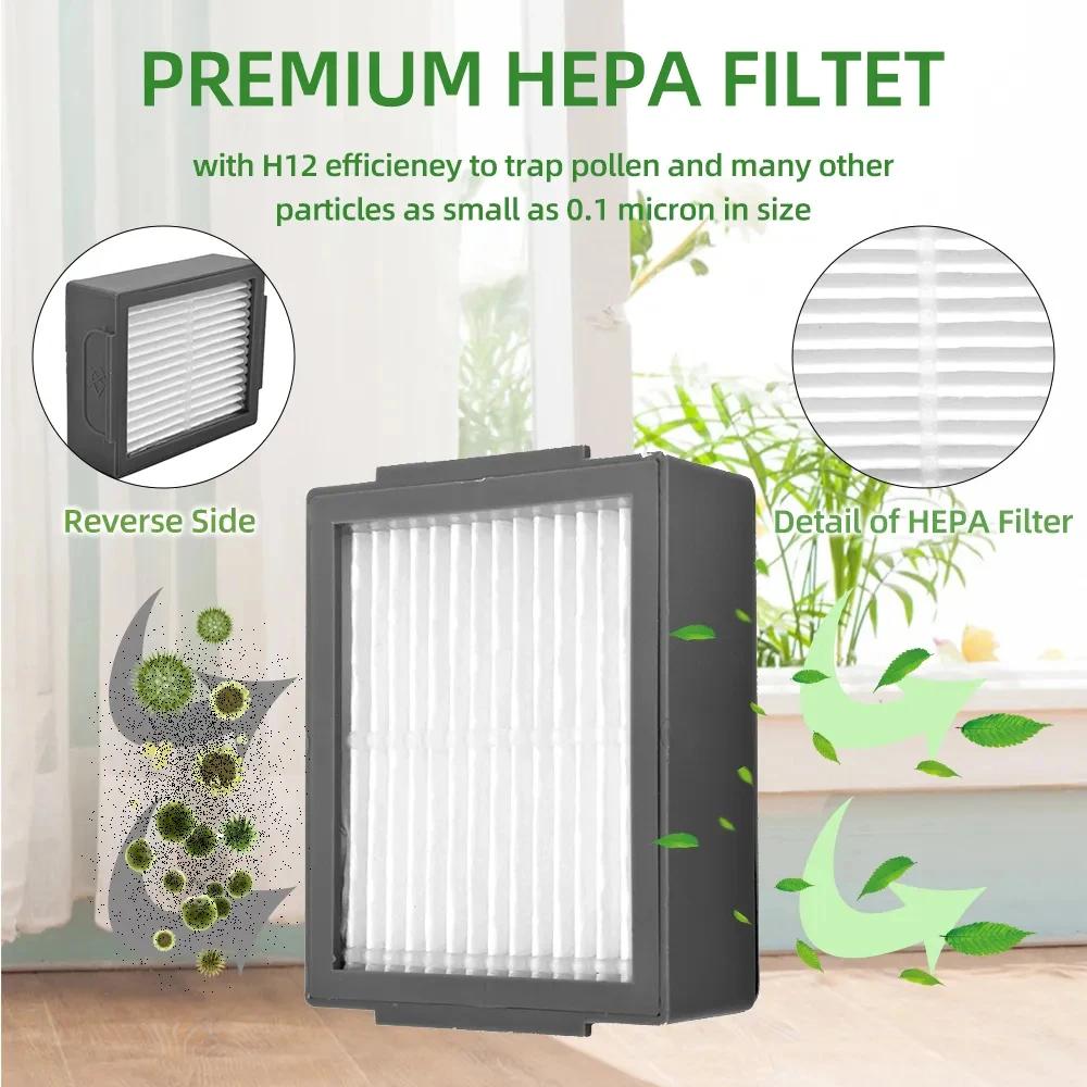 Compatible for iRobot Roomba Combo I5, I5+, J5, J5+ Main Side Brush HEPA Filter Dust Bags Replacement Spare Parts Accessories