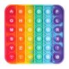 Rainbow Pop Push Bubble Fidget Toys Anti Stress Relief Special Needs Squeeze Toys Decompression Sensory Toy for Kids Adults