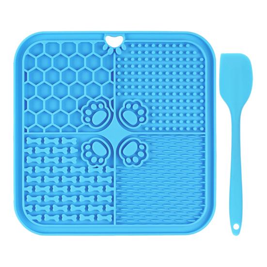 Dog Lick Mat with Suction Cup Interactive Pet Feeding Mat for Slow Feeding Anxiety Relief Pet Licking Pad for Large Small Dogs Cats