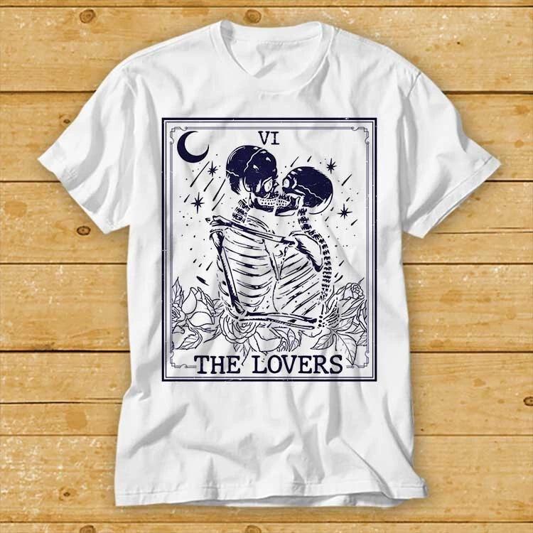 The Lovers Skeleton Tarot Card Vi Best Seller Gift Tee T Shirt 1961 S
