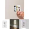 Versatile Wall Outlet Cover Socket Plate With Led Night Light Sensor For Safe Use