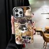 Crying Cats Combine Memes Soft Phone Case for iPhone 15 16 17 Pro Max 17Air 16E 14 Plus 13 12 Mini Shockproof Cover Back Shell