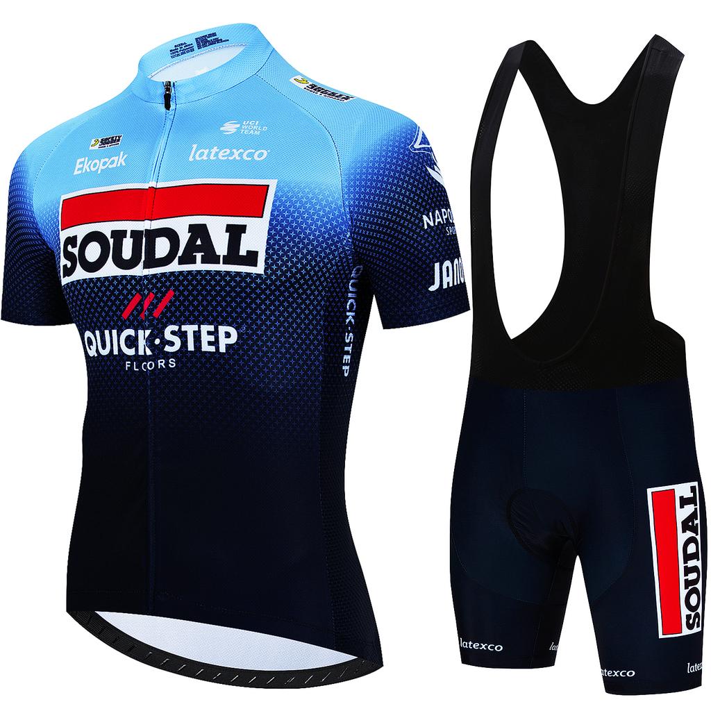 Heren Wielerkleding Set Quick Step Kleding 2026 Fietsen Kleding Zomer Fiets Jersey Fietsjas Man Lente Korte Broek Koersbroek
