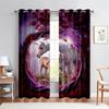 Cute Cartoon Curtains Fashion Creative Pattern Unicorn Rainbow Curtains Girls Children's Room Decorative Curtains Custom