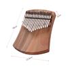 17-Key Thumb Piano Kalimba Camphorwood C Tone with Carry Bag Music Book Musical Scale Stickers