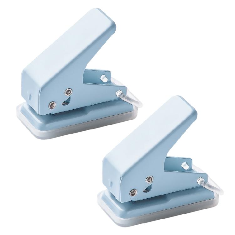2 Pcs Handheld Hole Punch Single Hole Punch Paper Punch Small Punching Pliers 6mm Portable Hole Puncher for Cards Craft