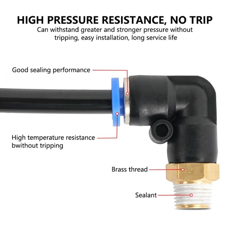 Automotive Push Lock Vacuum Connector Fitting Kit For Turbos Wastegate, Solenoid