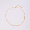 European & American Non-fading Plated 18K Gold Titanium Steel Hollow Pig Nose Necklace for Women.