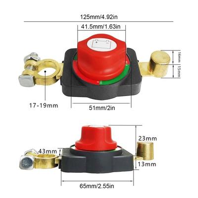 Autobatterie-Trennschalter 24V/12V Heavy Duty Batterie-Abschaltung Anti-Leckage Isolator Ersatzteile Fahrzeugzubehör